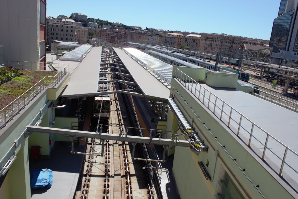 Estación del metro vista desde arriba