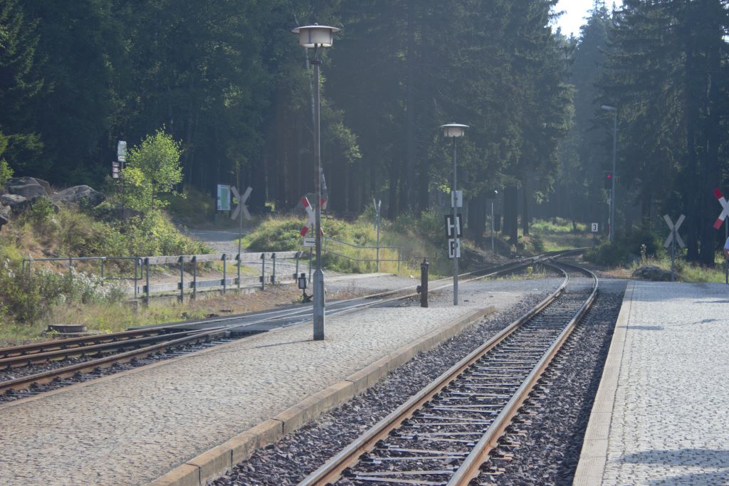 Salida de la estación hacia Drei Annen Hohne