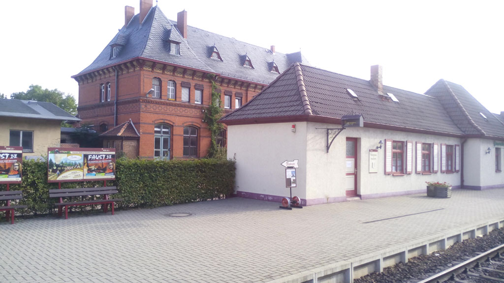 Estación de Gernrode. Situada a 210 metros sobre el nivel del mar