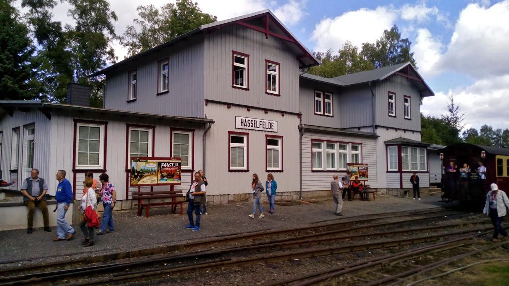 Estación de Hasselfelde. Final de la línia del Selketal en los primeros tiempos.