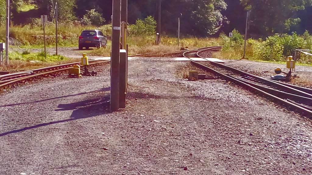 Salida de la estación de Eisfelder lado Nordhausen