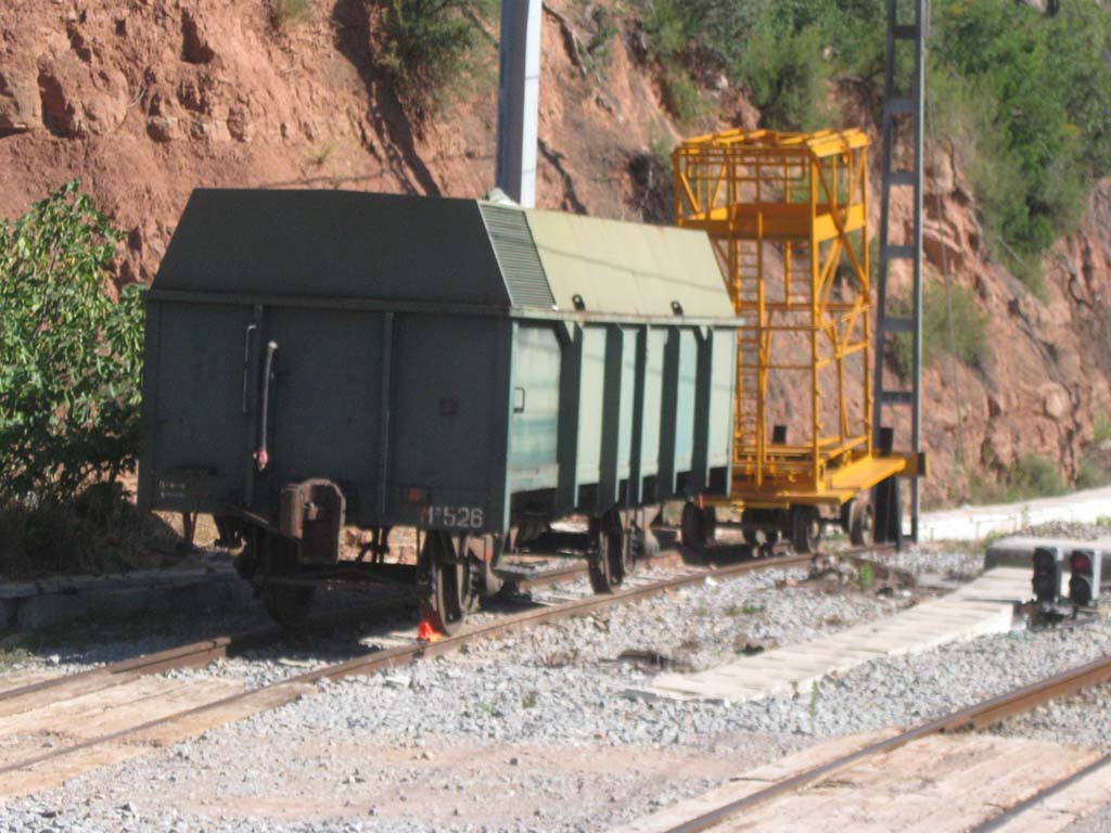 Vagones de apoyo del Cremallera de Montserrat