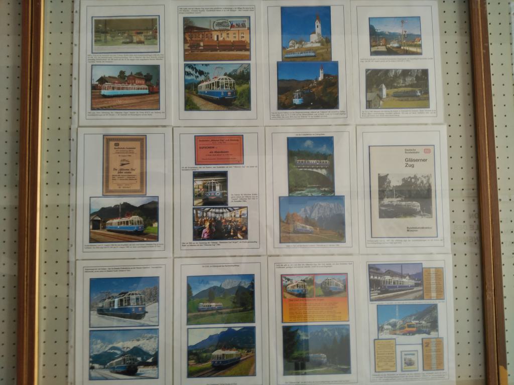 Se dieron cita varios aficionados ferroviarios filatélicos con el mismo motivo. Bajo cada imagen su explicación