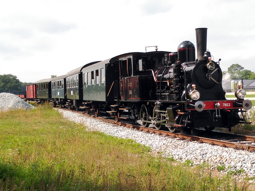 Segundo alto del tren de vapor para realizar fotos