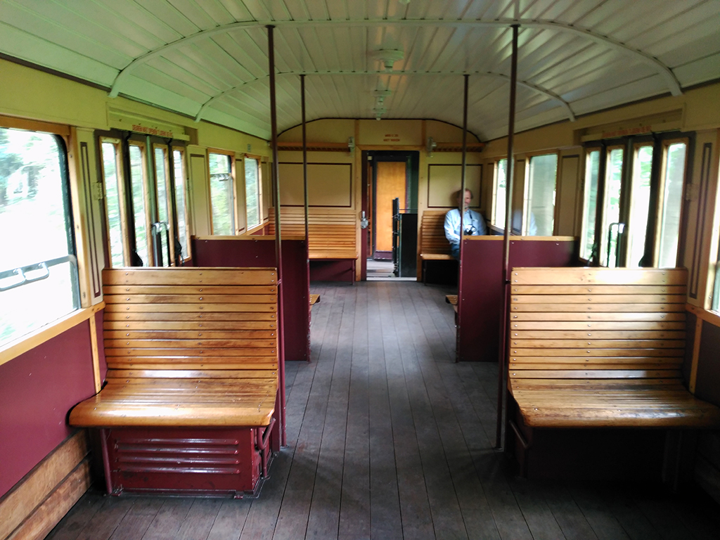 Interior de vagón especial para minusválidos