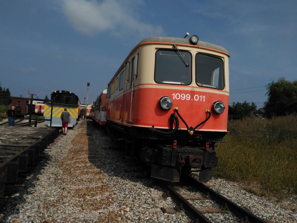 Locomotora 1099.011, con el logo de ÖBB quitado